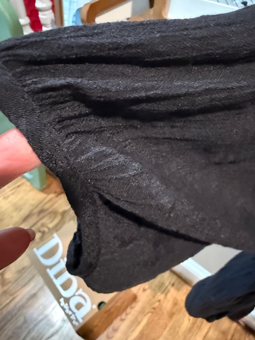 Umgee Black Button-Front Flowing Peasant Top - Picture 4 of 4